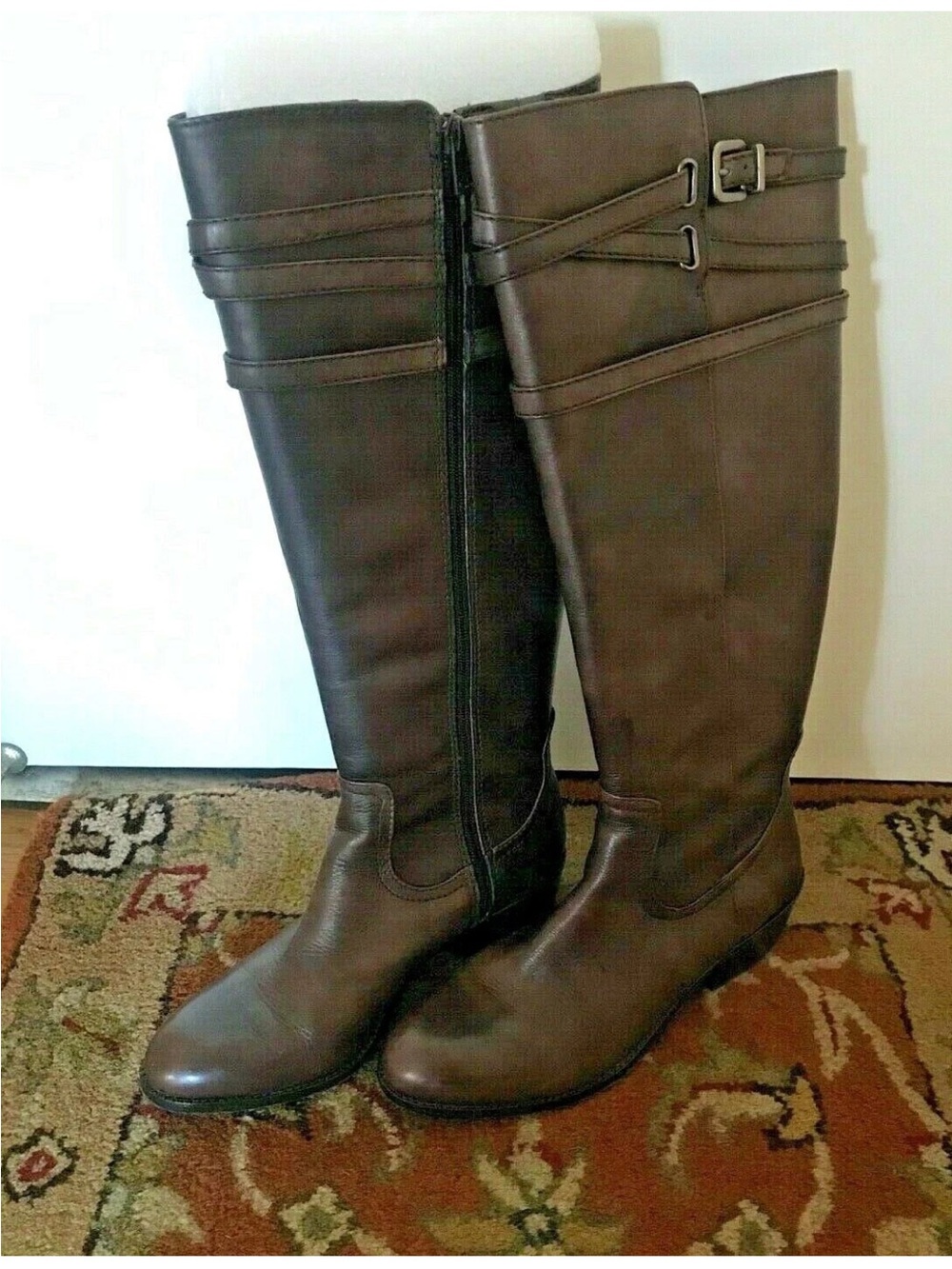 Antonio Melani JAX201 Dark Brown Leather Boots. Size 8.5M Retails at $159